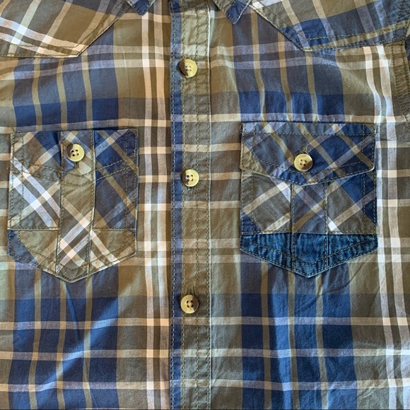 Triple Five Soul, Plaid Button Down Shirt, size M - Picture 4 of 6